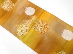 アンティーク　仕覆模様織り出し袋帯（着用可）